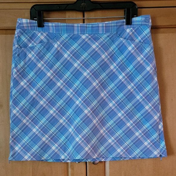 Dockers Golf Plaid Athletic Skort - 10 - Picture 1 of 10